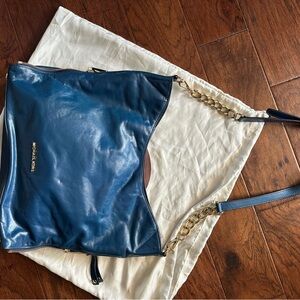 Michael Kors Navy Leather Shoulder Bag